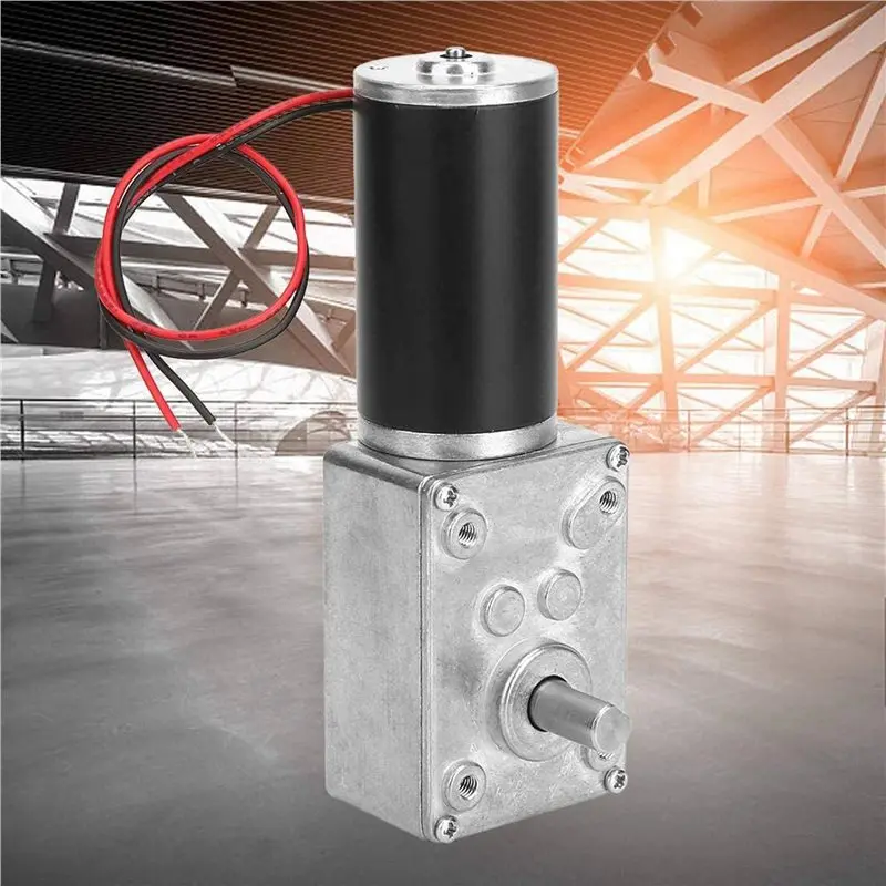 ABYN-4X DC 12V Gear Motor High Torsion Speed Reduce Electric Gearbox Motor Reversible Gear Motor 8Mm Shaft (12V 16RPM)