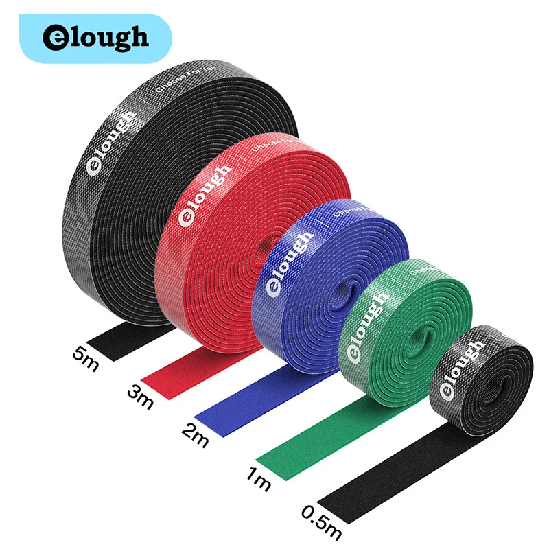 Cable Ties Reusable Multi-Purpose Wire Ties Cord Organizer Cable Organizer Adjustable Cable Management 5 Colors