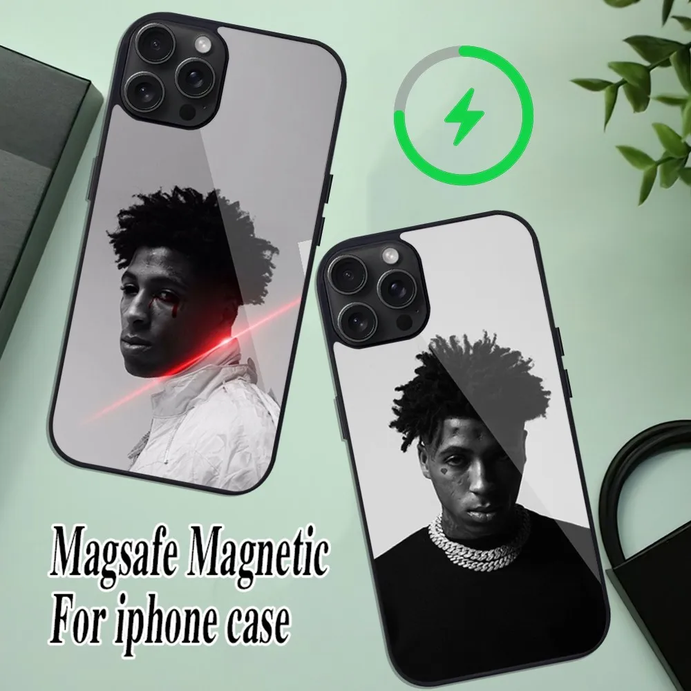 Youngboy Never Broke Again Phone Case For iPhone 11 Mini 12 13 Max 14 Plus 15 Pro Magesafe Magnetic Shell