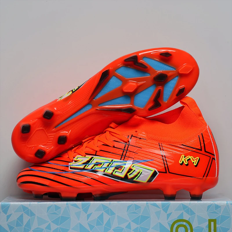 2285 High Quality Mens Soccer Shoes TF/FG Turf Soccer Cleats for Kids Sneakers Training Football Boots Chuteira Campo 35-45