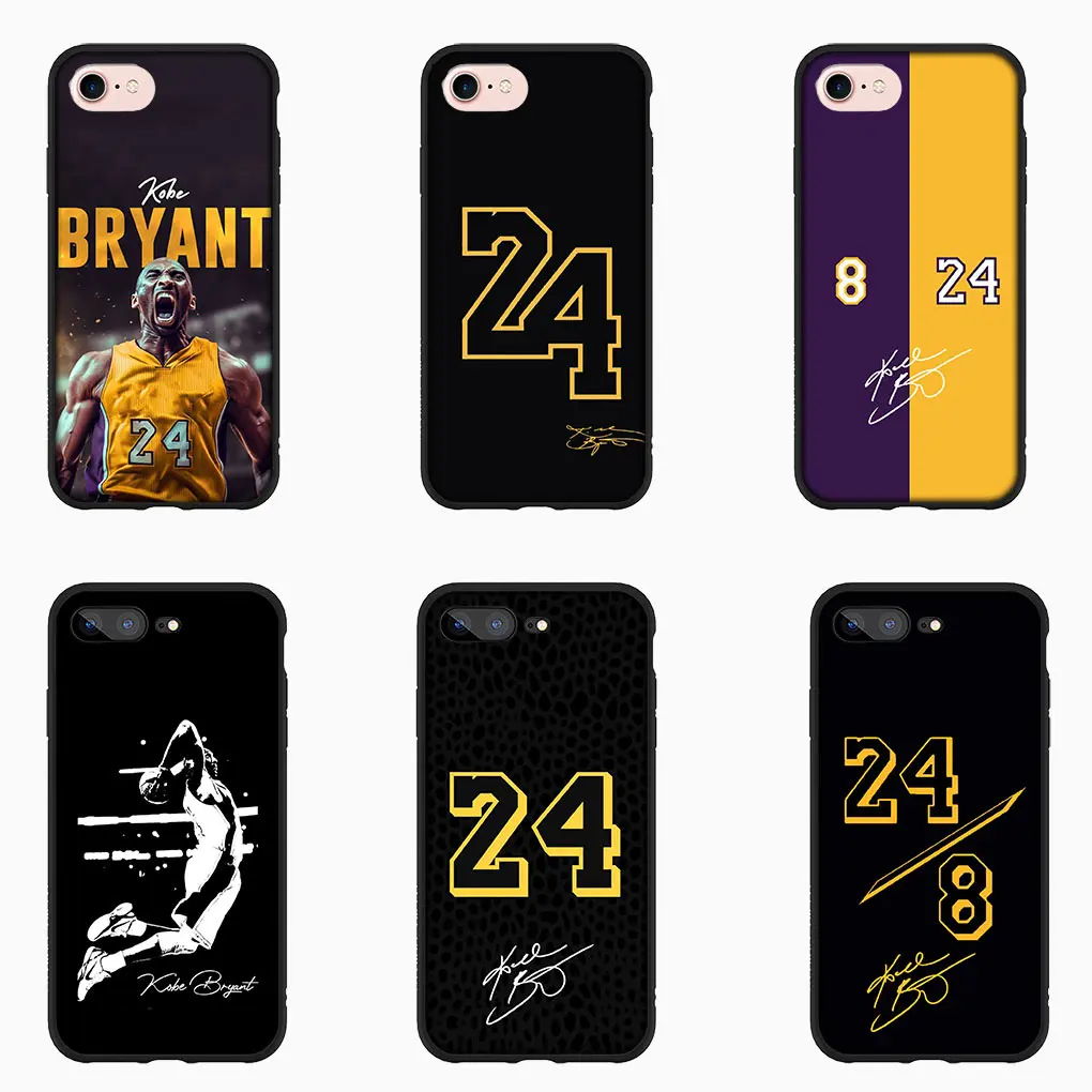 K-Kobe Basketball Star No 24 8 No24 Cover Phone Case for Apple iPhone 16 15 14 13 12 11 Pro Max 6 6S Plus + SE 14+ 16+ Casing