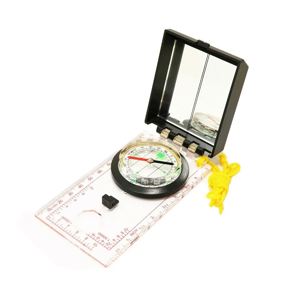 Orienteering Thumb Compass Outdoor Equipment Mini Ruler Transparent Map Reading Scouts Compass Compass Ruler Outdoor Navigation