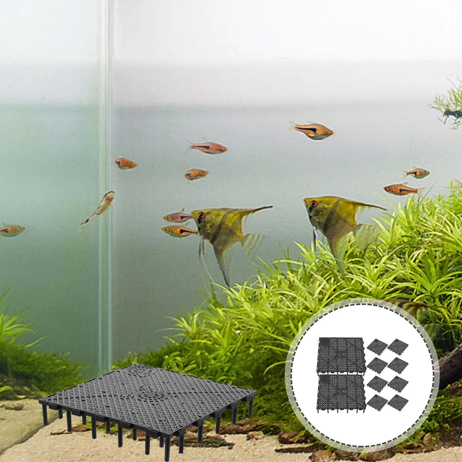 

10 Pcs Water Pump Filter Plate Multiple Bottom Filters for Aquarium under Gravel Plates