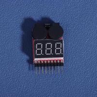 1/3/5Pcs RC Voltage Display Battery Low Alarm Buzzer 1S-8S Meter Tester Lipo Battery Monitor For RC Car Drone Helicopter