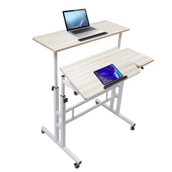 Scrivania da tavolo con rotelle regolabile da 27,5