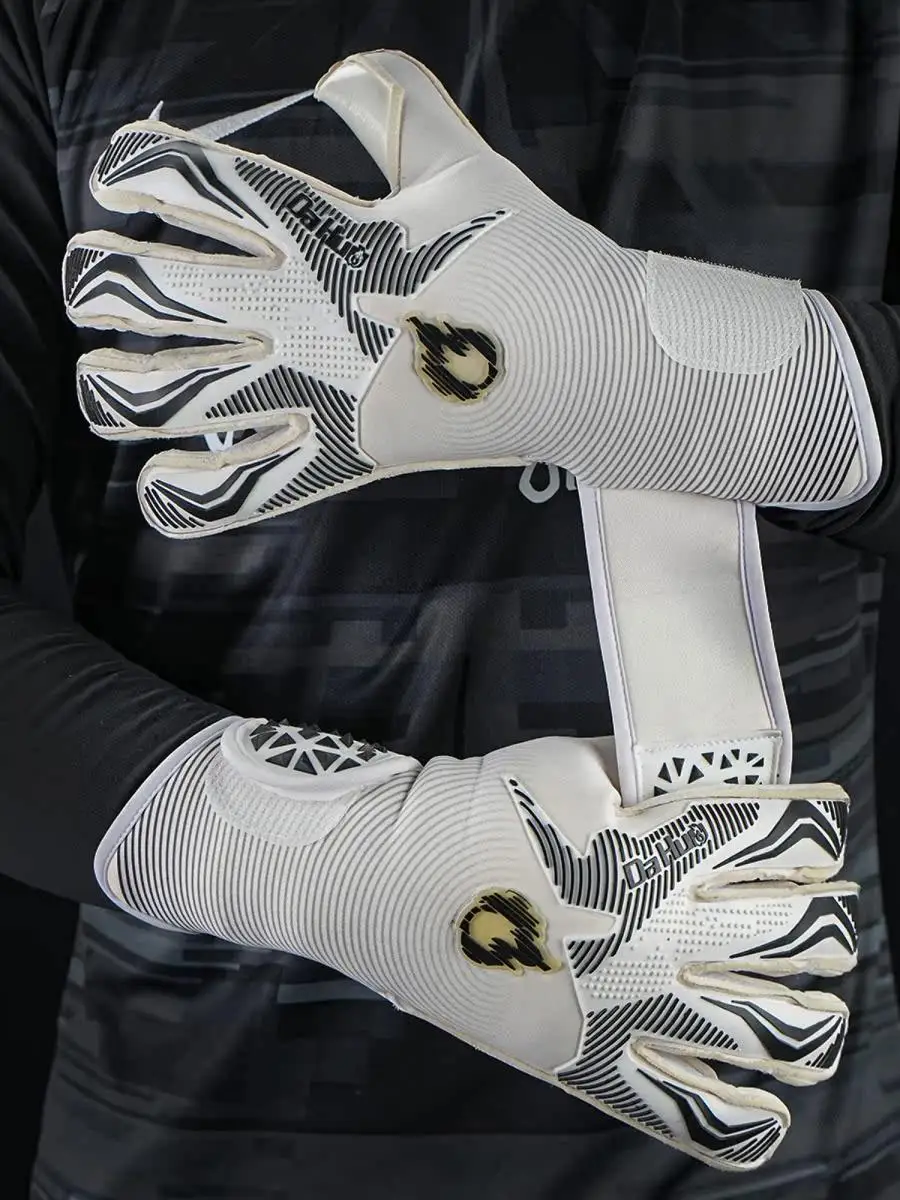

Top-Of-The-Line Dahuo Fooall Goalkeeper Gloves Stiy Match Edition without Finger Protection for Profional Players