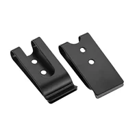 2Pcs 56*25mm Metal Spring Buckle Clip with Two Holes Holster Sheath Belt Clip Clasp Pocket Wallet Key Hook for Bag Leather Craft 6