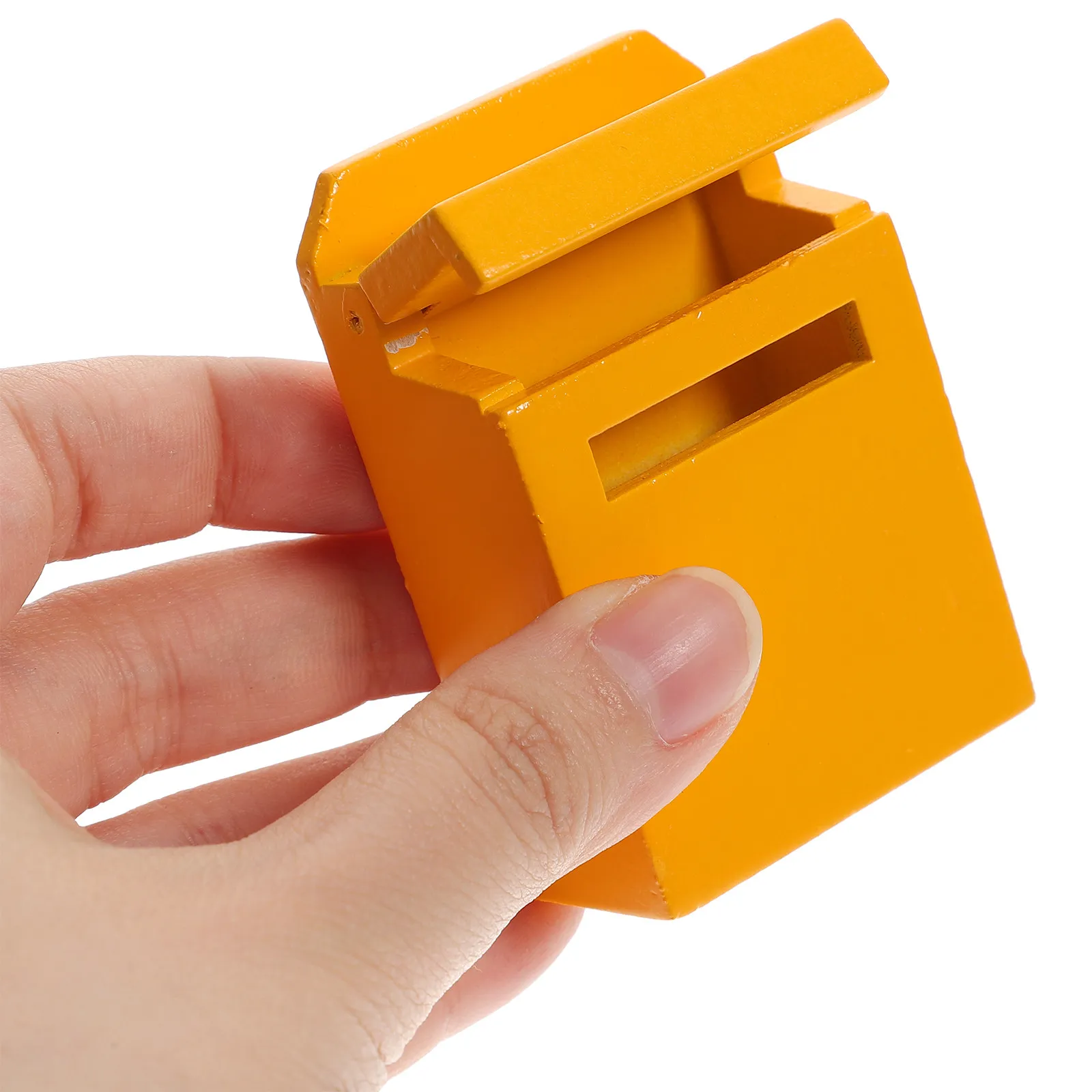 

Wooden Mini Mailbox for Kids Natural Material Smooth Finish Hands-on Learning Tool Mini House Decoration Garden Decor Tiny