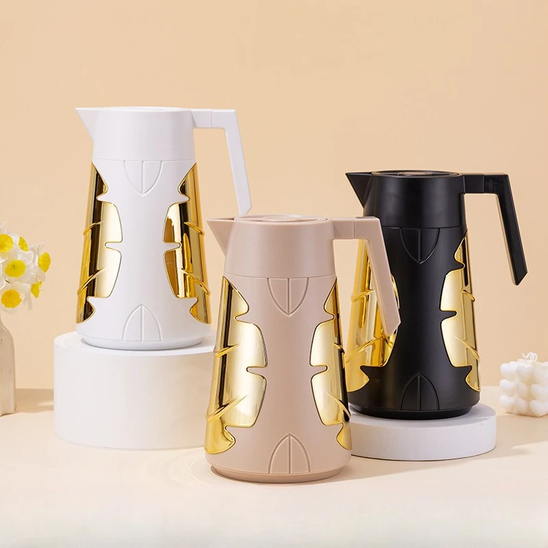 

Insulated Water Kettle Large Capacity Glass Inner Tank Dormitory Thermos Design Water Bottle Opening European Style