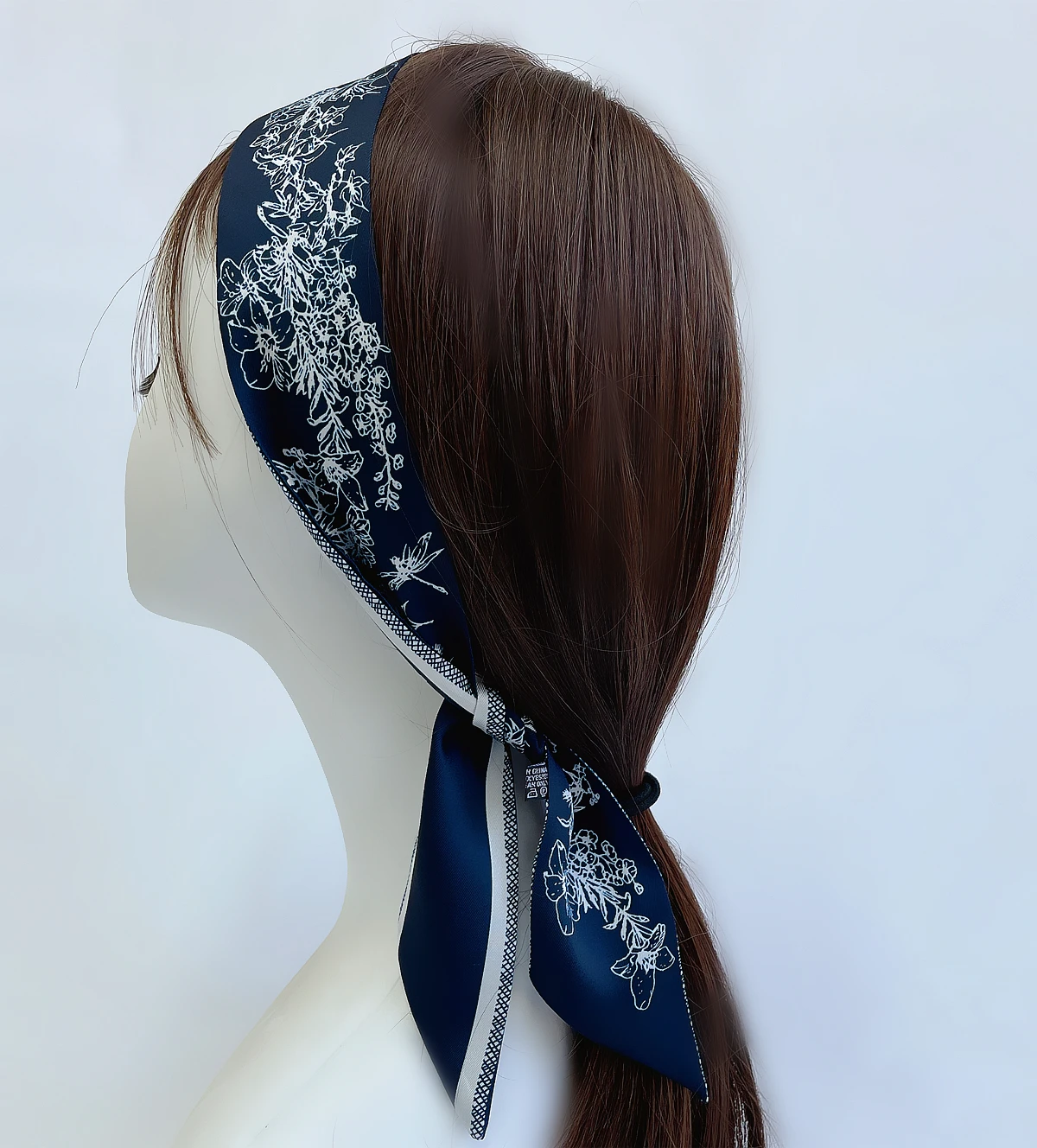 2023 New Design Tarot Scarf Women Luxury Brand Scarf Bag Hair Skinny Silk Scarves Foulard Neckerchief Headband For Ladies