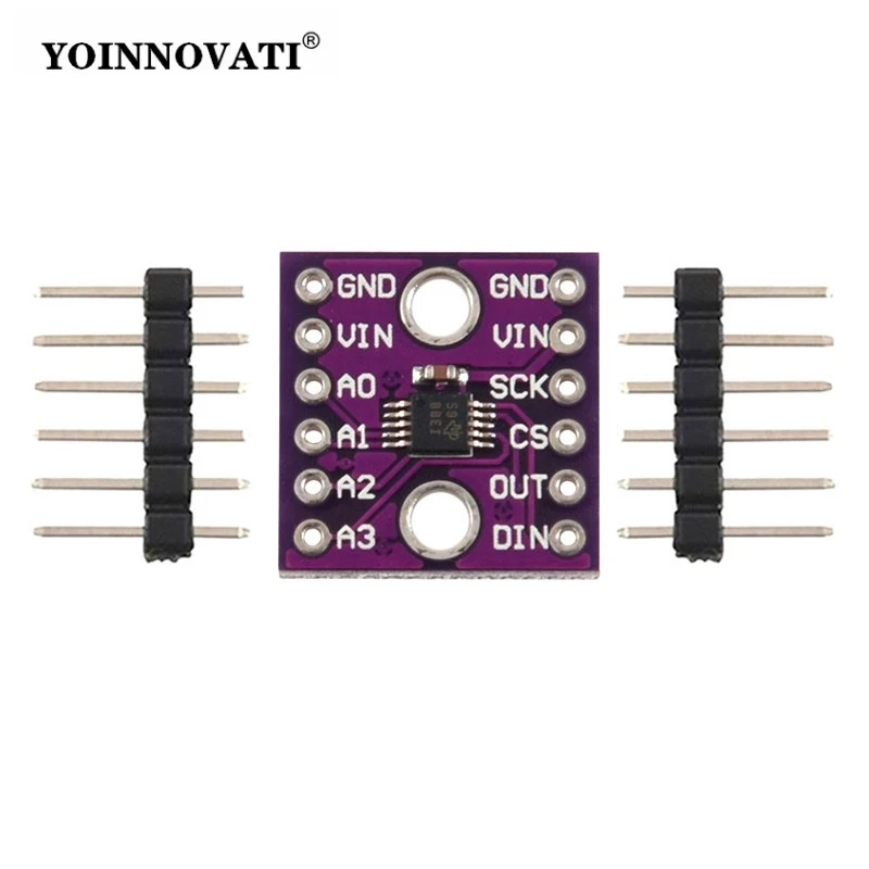 ADS1118 ADC 4 Channel Development Board 16 Bits ADC Communication Module Development Board DC2-5.5V High Precision for Arduino