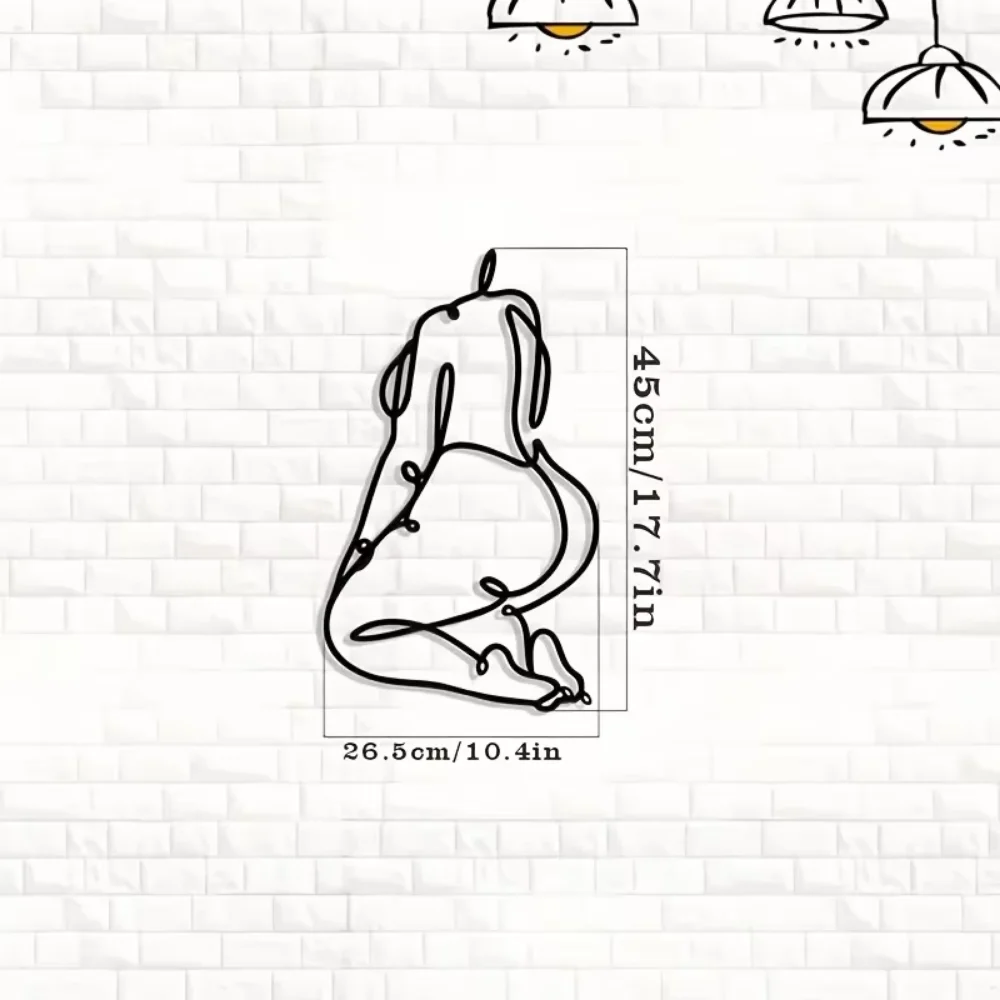 Charming Handcrafted Metal Decor - Back Wall Hanging Study. A delightful combination of men and women ornaments for stylish home