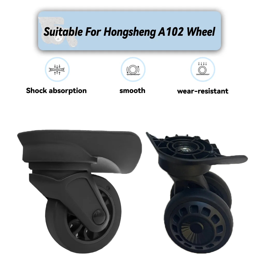 Suitable For Hongsheng A102 Universal Wheel Replacement Suitcase Rotating Smooth Silent Shock Absorbing Wheel Accessories Wheels