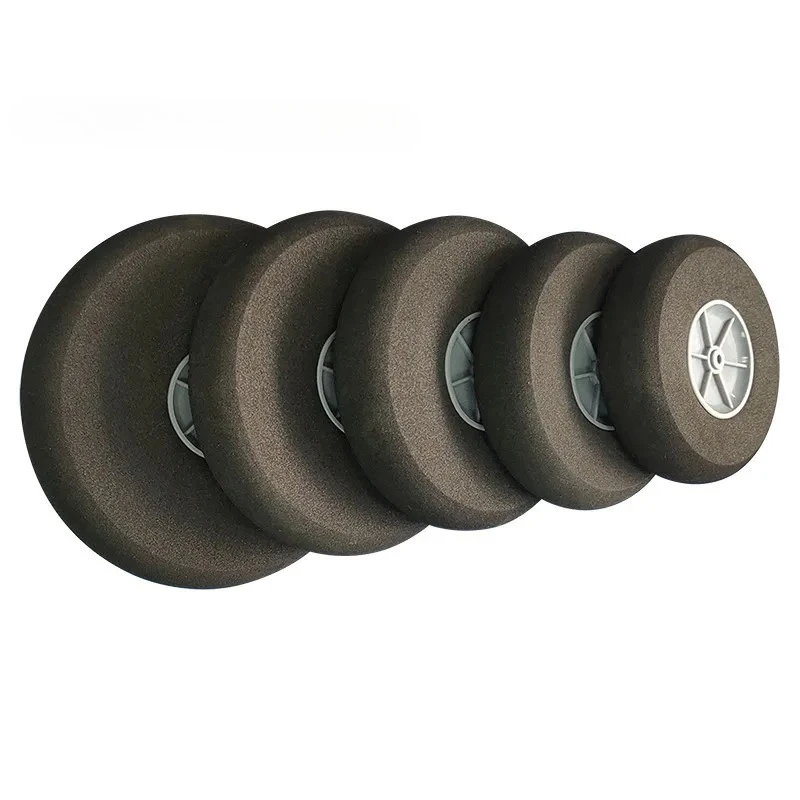 Roues d'avion modèle 25-110mm, pneus en éponge, 2 pièces/lot, train d'atterrissage de haute qualité pour avion RC, pièces de rechange en mousse durables