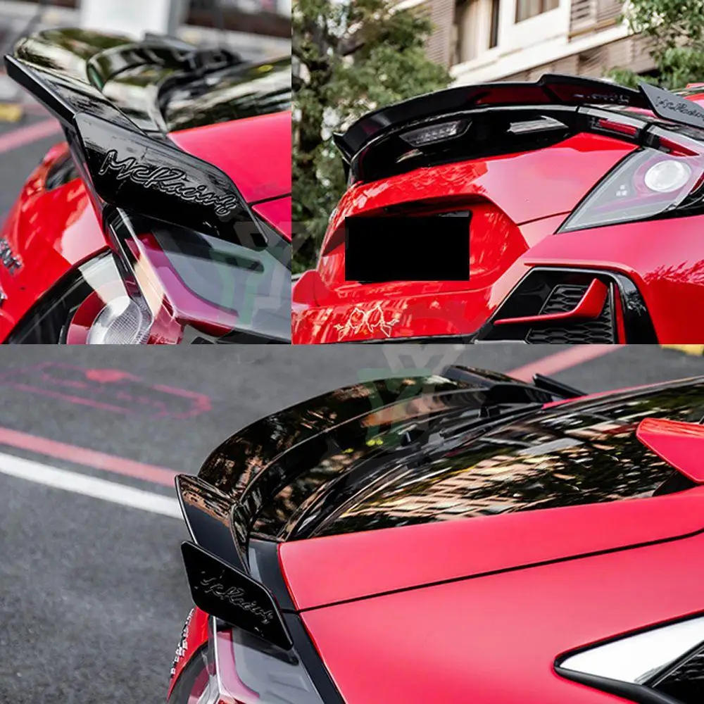 For Honda civic hatchback FK7 2016 2017 2018 2019 2020 2021 JDM modification Car Rear Trunk Spoiler Rear Wing Lip Trim