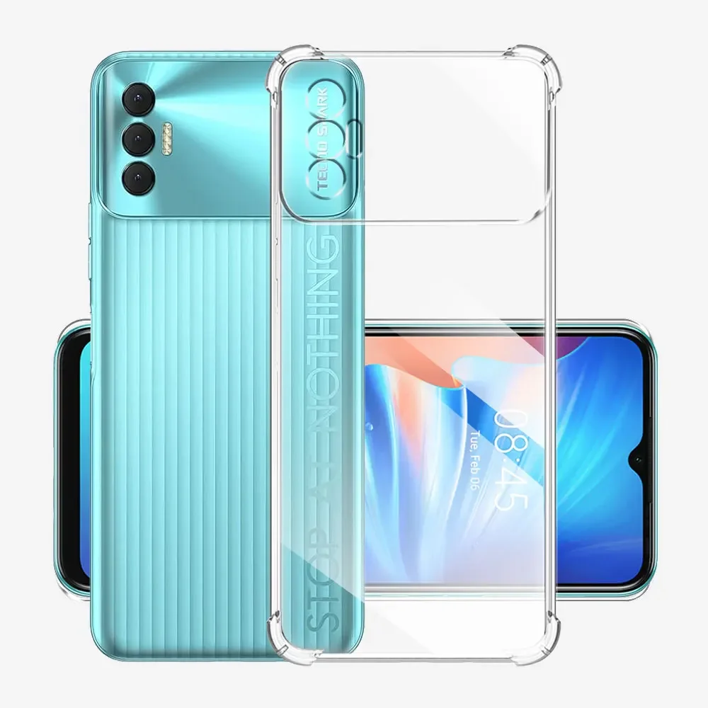 For Tecno Spark 8P Case Silicone Soft Shockproof Transparent Cover For Tecno Spark 8C Clear Cases For Tecno Spark 8P Funda Coque