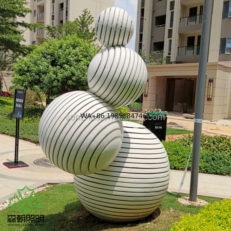 

Ball Decoration LED Luminous Sculpture Lighting Customized Motif Lights for Outdoor