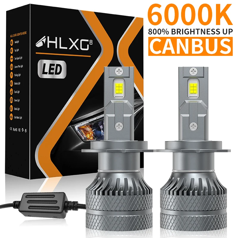 

H7 H4 Светодиодная фара Canbus H1 H8 H9 H11 HB3 HB4 9005 9006 9012 HIR2 6000K Турбо Автомобильные фары Противотуманная фара 5570 CSP Высокая мощность 12 В