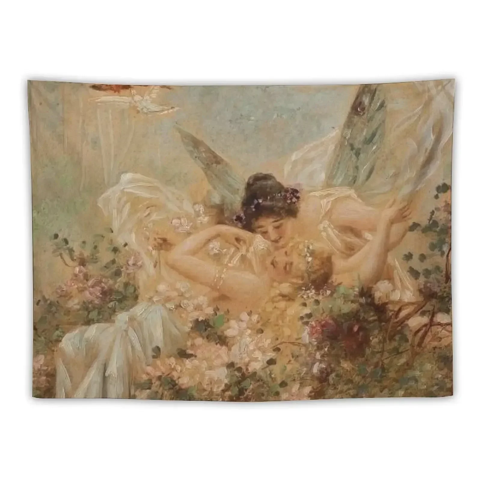 

Sapphic Painting Tapestry Custom Mushroom Wall Coverings Things To The Room Tapestry