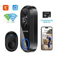 IP65 Waterproof 5G 2.4G WiFi Video Doorbell 1080P Tuya Smart Home Wireless Intercom Camera Door Bell for Security Protection
