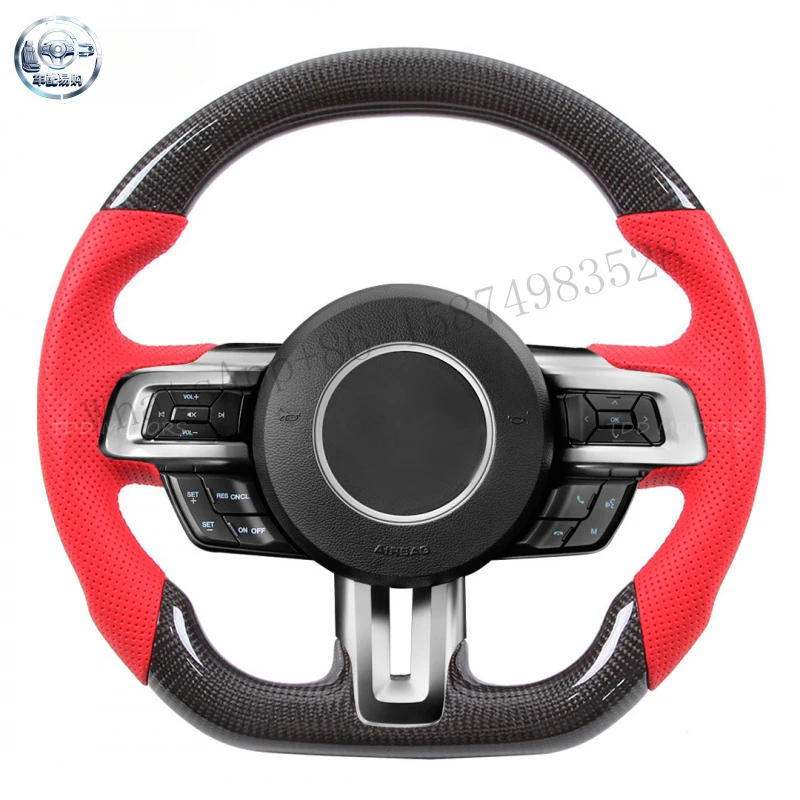 Suitable for Mustang models, custom carbon fiber steering wheel