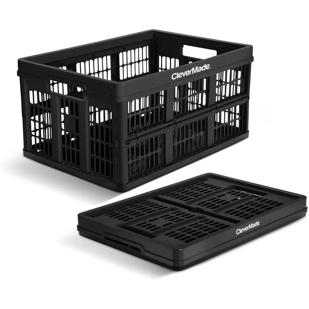 

Складные универсальные контейнеры - 45 л/11 галлонов, выдерживают до 30 кг, штабелируемые контейнеры, компактные корзины для экономии места