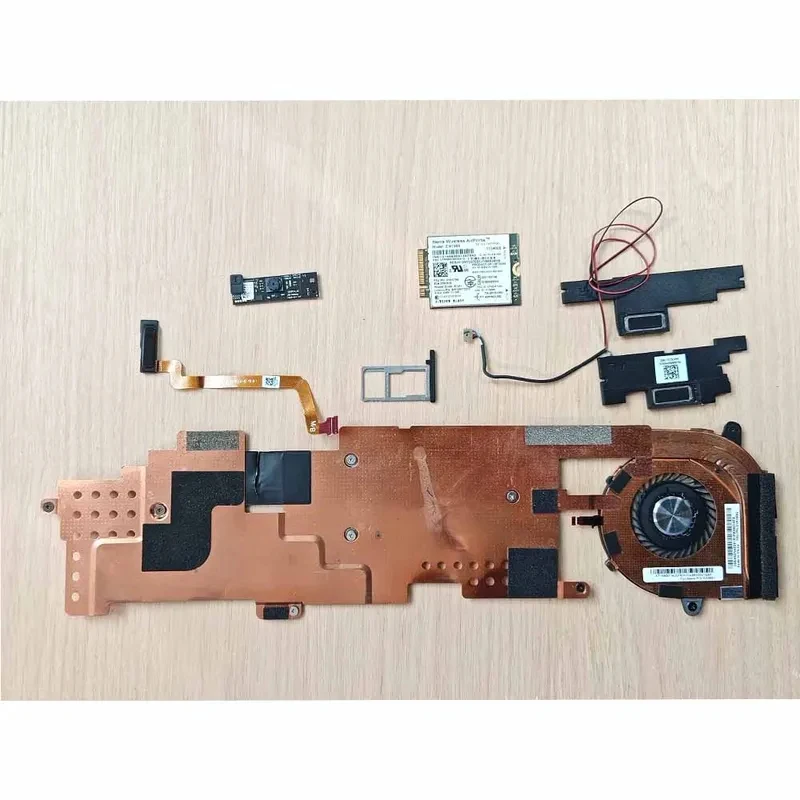 Ventilador de Refrigeración Original Usado para Lenovo ThinkPad X1 Tablet Gen 3, Tarjeta 4G, Lector de Huellas Dactilares, Cámara, Altavoz, Accesorios de Repuesto