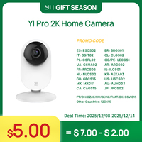 YI Pro 2K Wifi Camera IP Smart Home 2-Way Audio Baby Cam with Night Vision Surveillance Protection Indoor CCTV Video Record