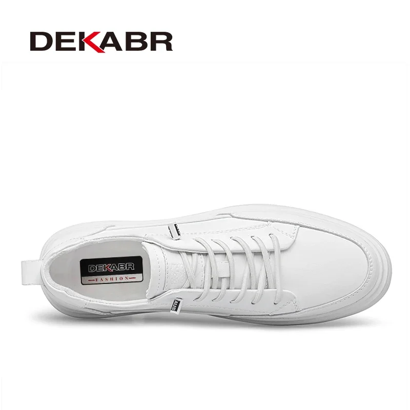 DEKABR Men's Casual Shoes White Breathable Anti-Skid Comfortable Fashion Leisure Versatile Skateboard Shoes For Men Size 36-47