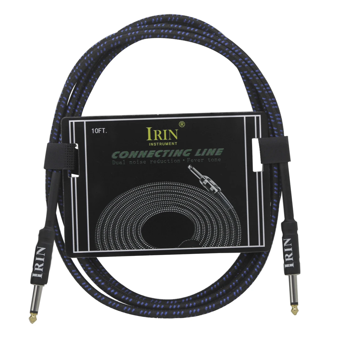 IRIN-Cable de Audio de 3M para guitarra eléctrica, Conector de níquel colorido, amplificador de bajo eléctrico, accesorio de piezas de guitarra