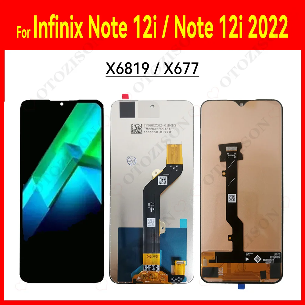 para-infinix-nota-12i-2022-x677-tela-lcd-toque-digitador-assembleia-para-infinix-nota-12i-x6819-display-lcd-com-quadro