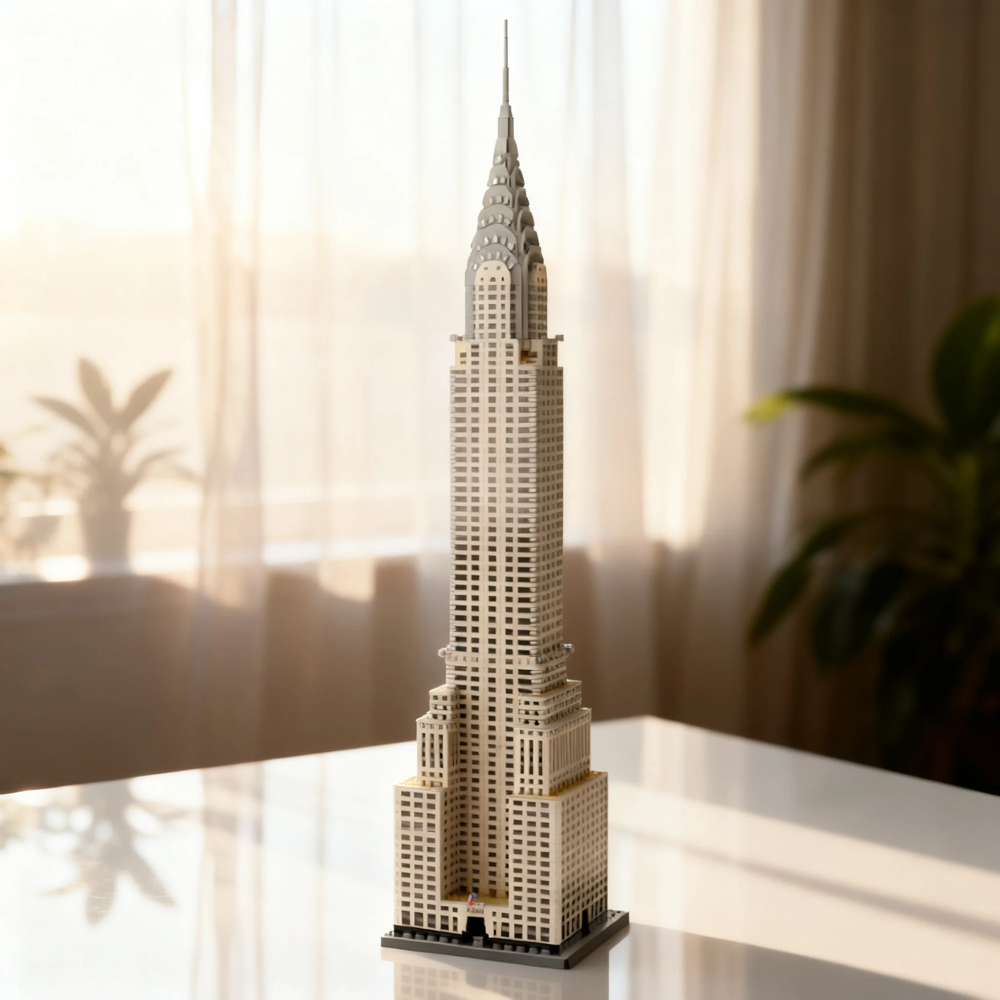 11764pcs MOC Architecture Chrysler - 1 200 Scale Model Building Blocks Collection Assemble Creative Education Brick Birthday
