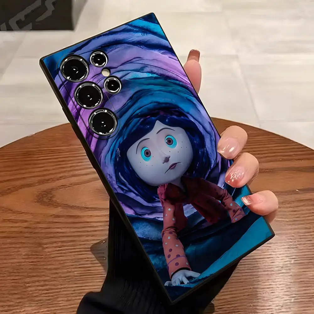 Anime-Film Coraline Klassische Handyhülle für Samsung S26 S25 Edge S24 S23 S22 S21 S20 Ultra Plus Fe Galaxy A54 A53 A34 A25 A16 C