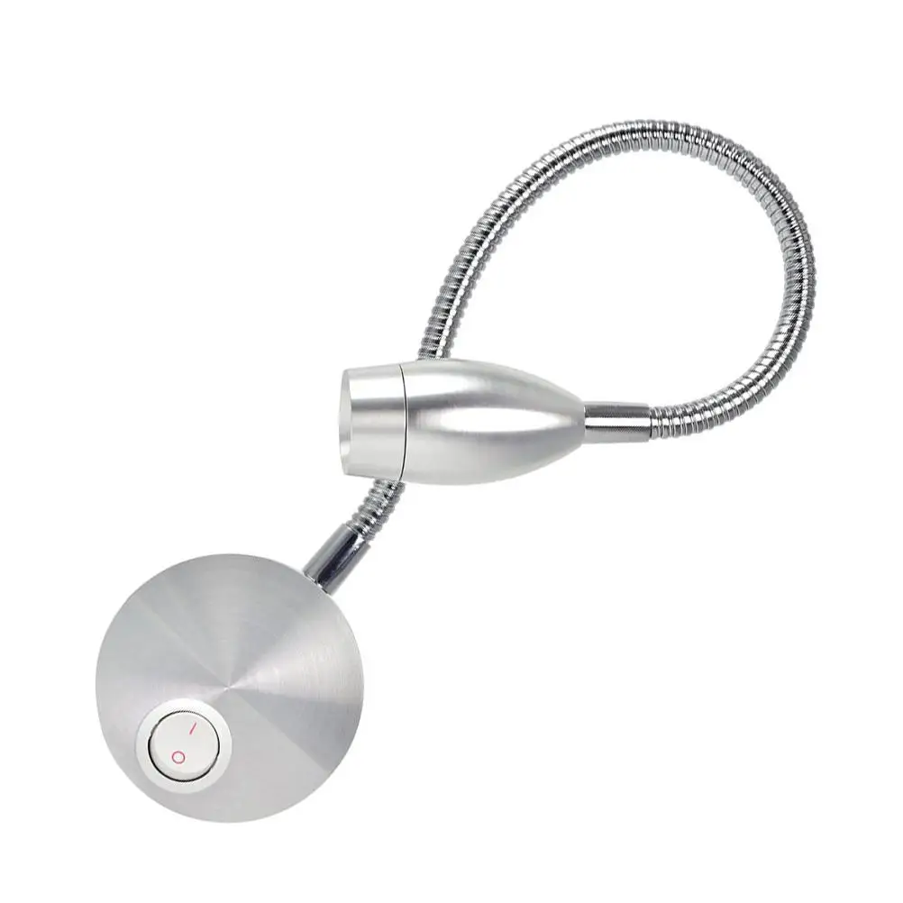 Rotating Wall Light Bedroom Read Adjustable Headboard Silver Clamp Book Sconce