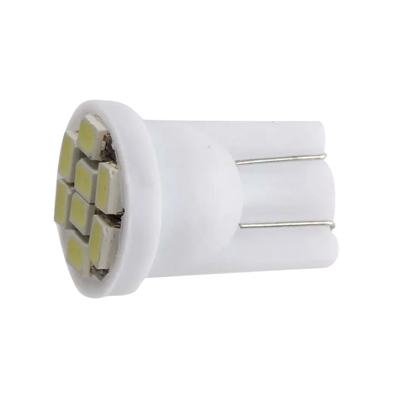 ABNO-50X T10 194 168 المصباح الكهربي 8 LED الأبيض للسيارة