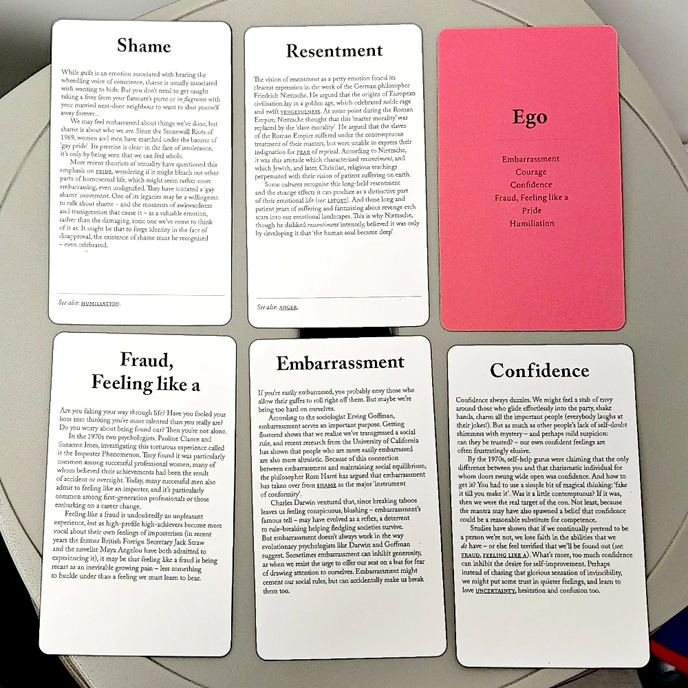 10.3*6cm 感情の箱 - 感情を理解するための 80 枚のカード