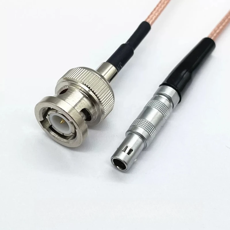 Ultrasonic Connection Cable Compatible with Lemo 00S To BNC C5 Male Female Plug FFA Single Core Flaw Detection Thickness Gauge