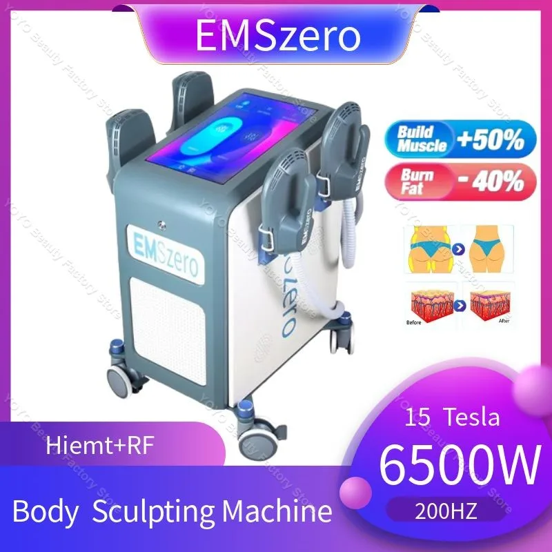 

Professional EMSzero Neo EMS Body Sculpt Machine 15 Tesla 6500W Hiemt RF EMS Slimming for Muscle Stimulation Fat Reduction