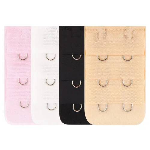 Imagen 2 del producto Correas de extensión de sujetador para mujer, hebilla de cinturón ajustable, correa de extensión de sujetador elástico de nailon, accesorios expansores de Clip de gancho, 3/30 Uds.