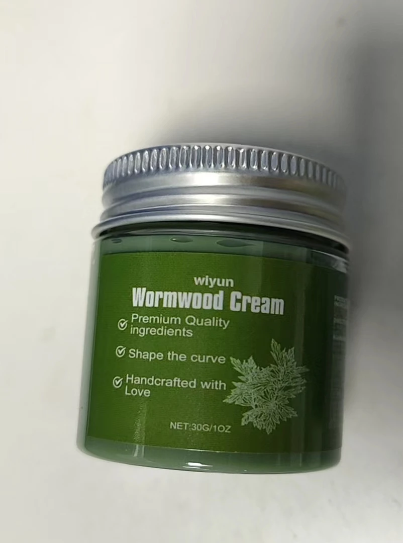 Krim Wormwood - Krim Kontur Tubuh Alami Premium, 30G/1OZ - Krim Pengencang & Pelangsing Buatan Tangan dengan Artemisia