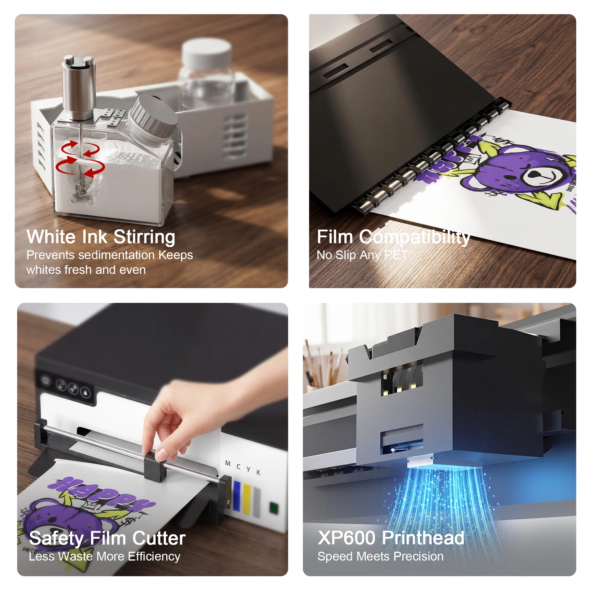 8.5/13 Inch A3 A4 DTF Printing Set XP600 Head DTF Printer With Curing Oven Direct To Film T-Shirt Printing Machine