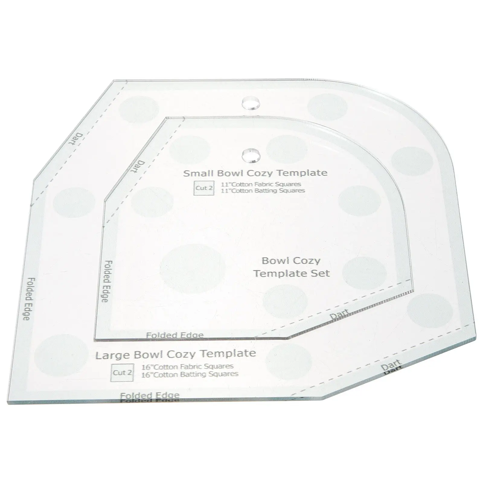 Acrylic Bowl Wrap Quilting Template Bowl Cozy Pattern Sewing Template DIY Patchwork Ruler Quilting Supplies DIY Sewing Supply view 3