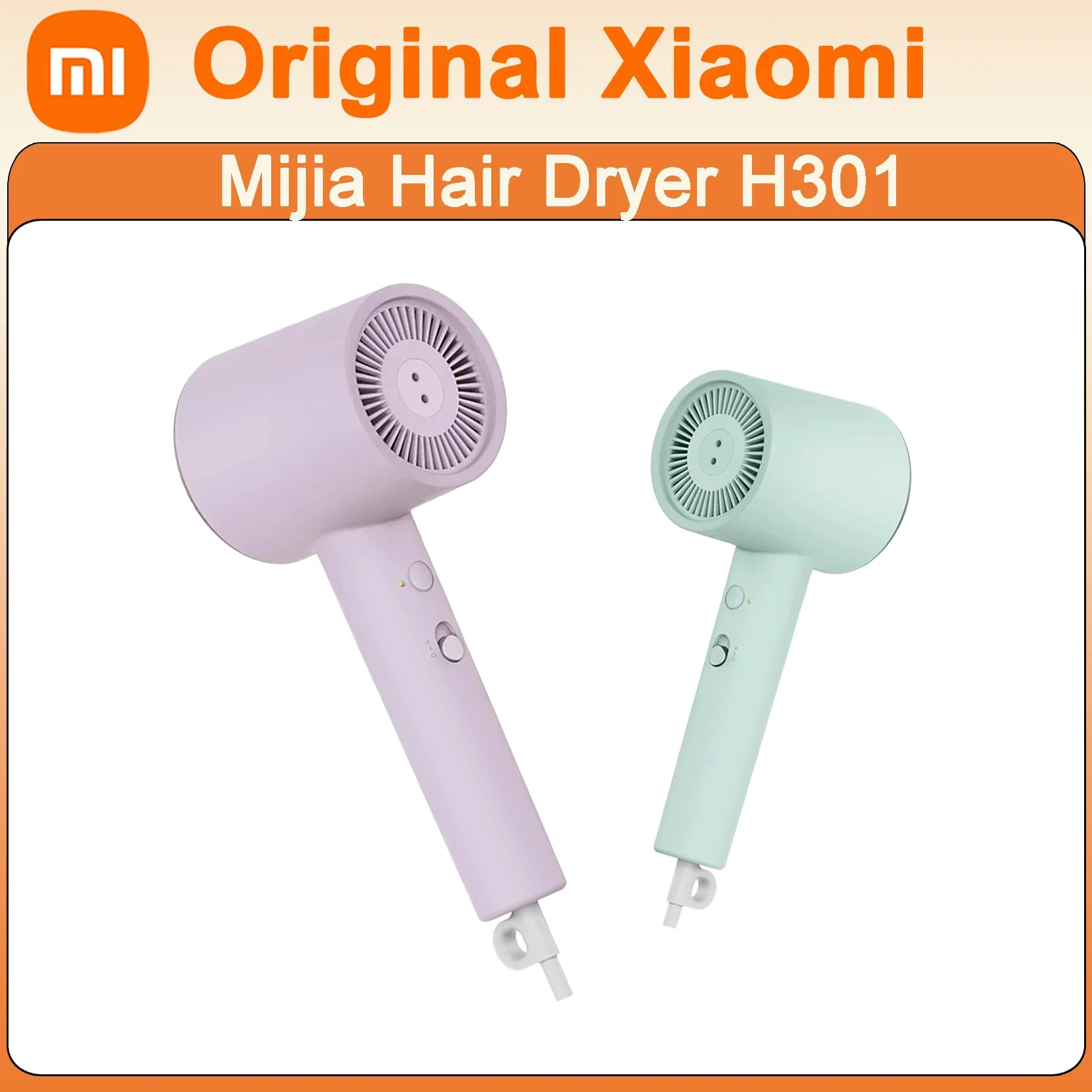 

Original Xiaomi Mijia Hair Dryer H301 Stylish Design Fast Drying Constant Temperature Protection Low Noise For Gentle Hair Care