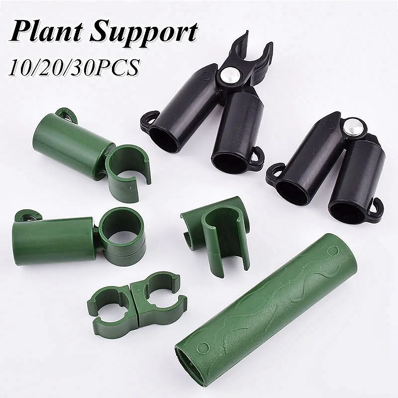 

10/20/30pcs Universal Plastic Clips Plant Support Fixed Connector Pillar Gardening 16mm Fixed Bracket Climbing Pergola Connector