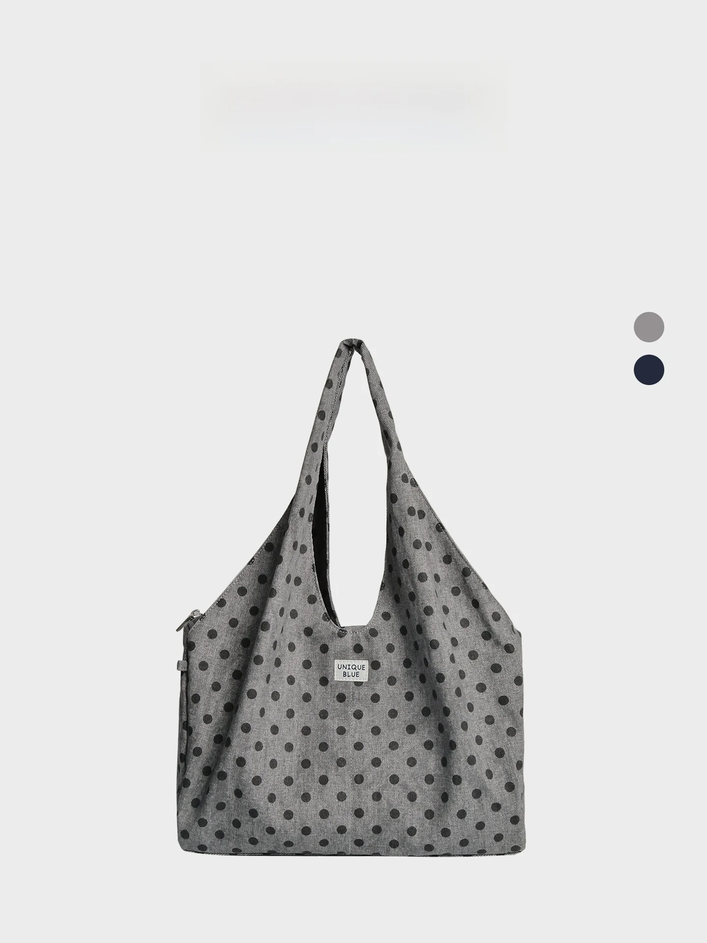 

2026 New Orange Girl Canvas Bag Women's Commuter Hobo Single Shoulder Armpit Bag Korean Style Polka Dot Lazy Style Tote Bag