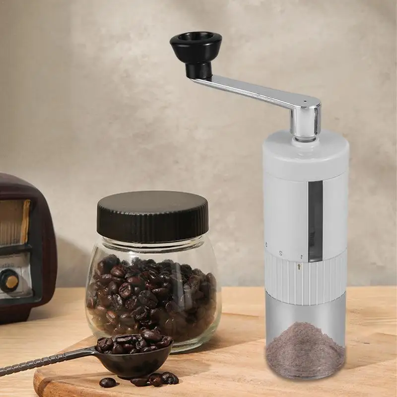 Manual Coffee Bean Grinder Manual Grinder With 5 Level Adjustable Detachable 90ml Hand Grinder Coffee Accessories Kitchen Tool