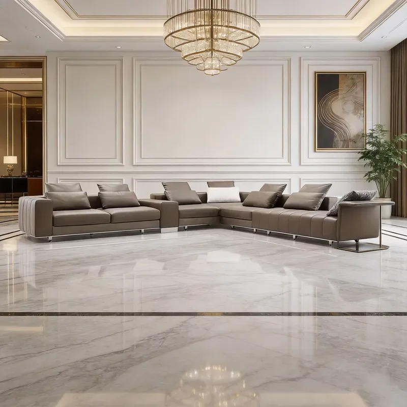 Italian Modern Style Extendable Fabric Sectional Corner Sofa Set Sponge for Hotel Lobby Villa Living Room Furniture