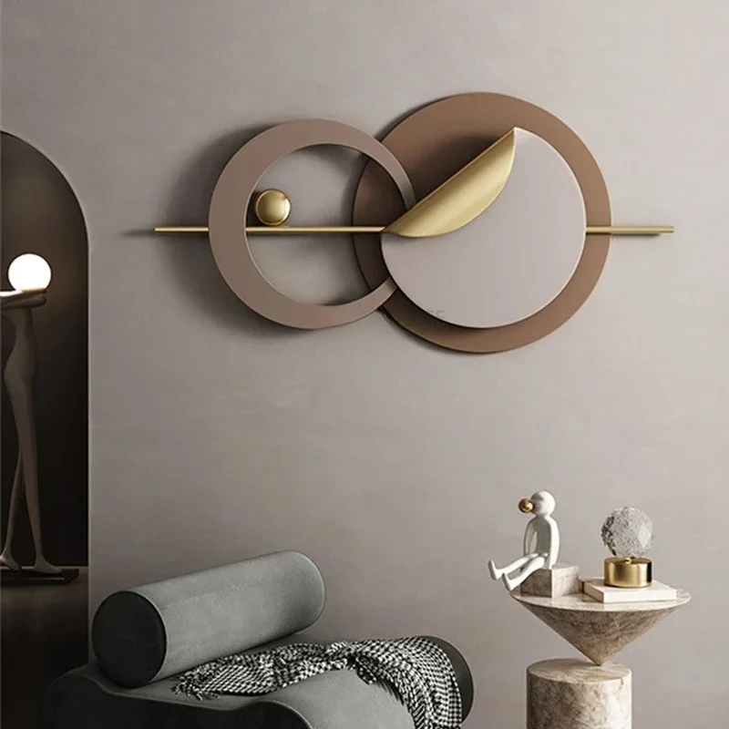 European Wrought Iron Decoration Wall Hangings Restaurant Ornaments Home Light Luxury Creative Room Decoration Accessories f