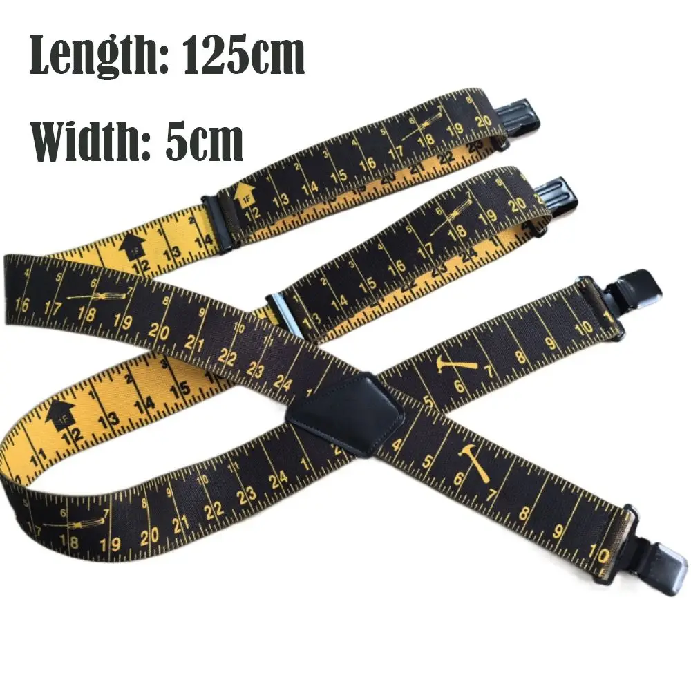 5 cm breiter Hosenträger für Erwachsene, X-Typ, 4 Clips, elastische Hosenträger, verstellbare Träger, Hosenträger für Hosen, Hemd, Herren, Suspensorium