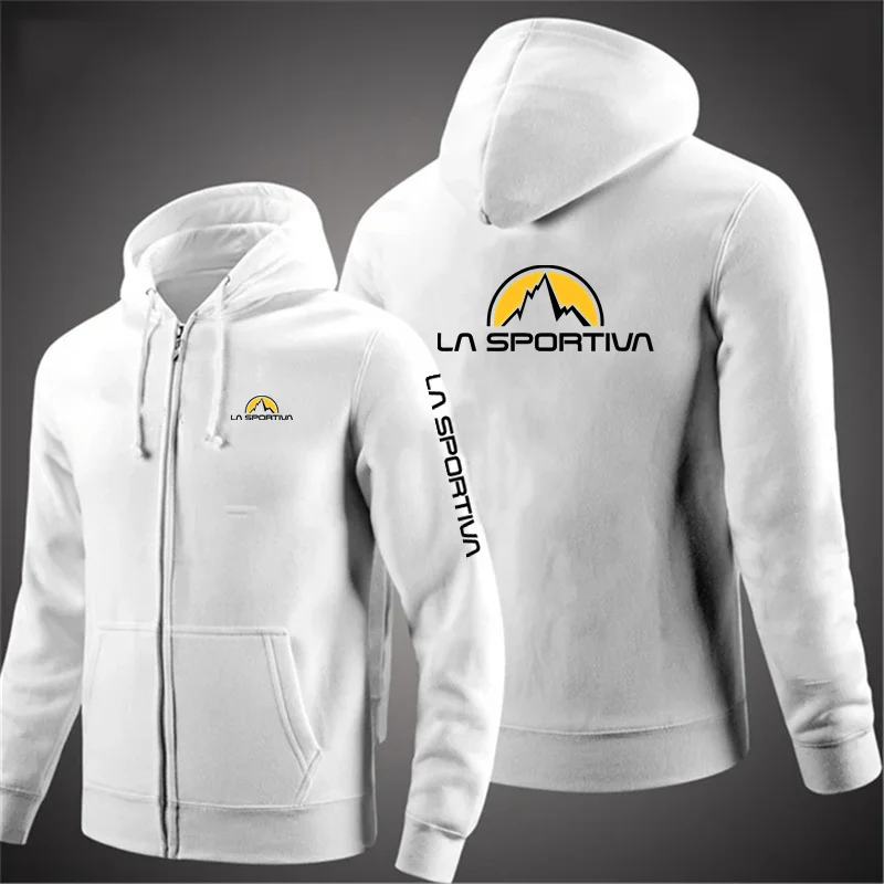 La Sportiva Hoodie Fashion Casual Men Hoodies Zipper Sweatshirts Men Top Pullover Hoodies Sweatshirt Male Top